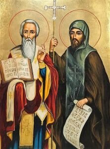 Fathers of the Cyrillic history St. Cyril and Methodius
